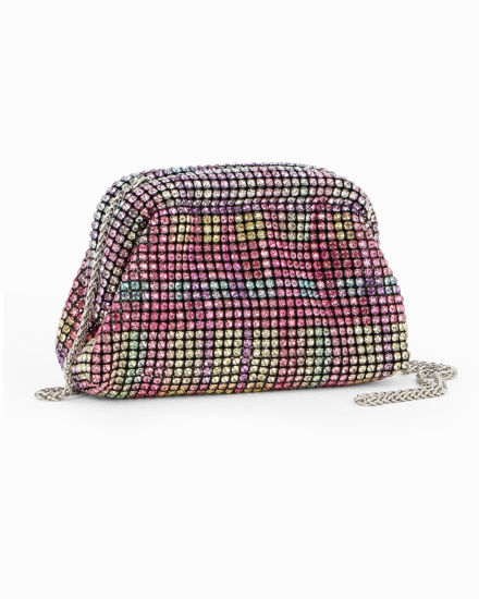 Immagine di POCHETTE TUTTA STRASS COLORATI