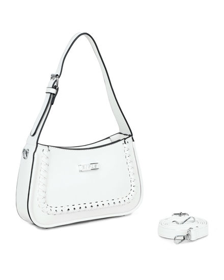 Immagine di BORSA A SPALLA INTRECCIO FR+PARETE PAGL.