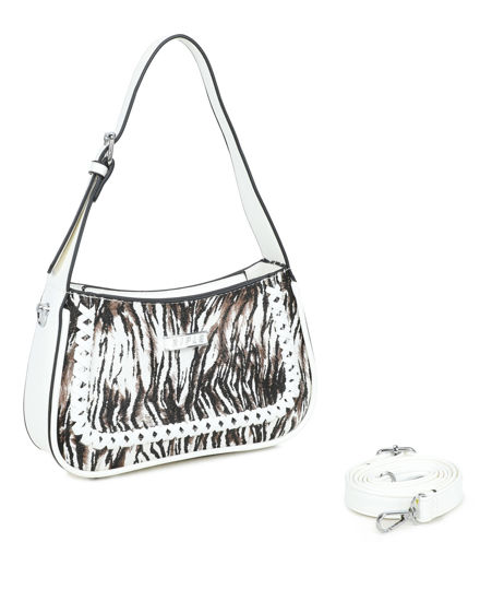 Immagine di BORSA A SPALLA INTRECCIO FR+PARETE PAGL.