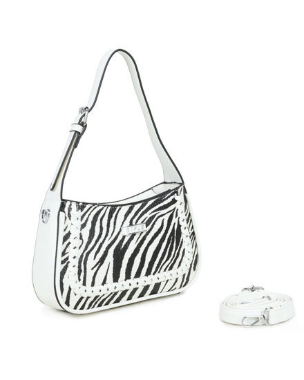 Immagine di BORSA A SPALLA INTRECCIO FR+PARETE PAGL.