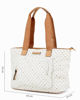 Immagine di CORTINA POLO STYLE - Borsa shopping beige loggata con doppia tasca frontale