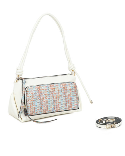 Immagine di BORSA A SPALLA C/MANICO NODI TASCA FRONT