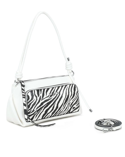 Immagine di BORSA A SPALLA C/MANICO NODI TASCA FRONT