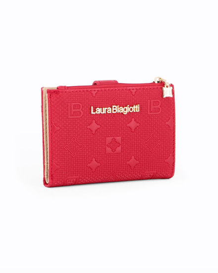 Immagine di LAURA BIAGIOTTI - Portafoglio rosso loggato con pattina