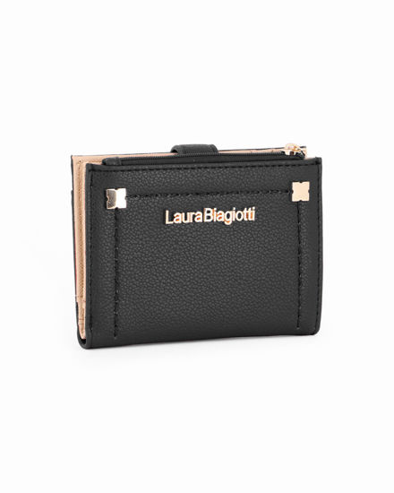 Immagine di LAURA BIAGIOTTI - Portafoglio nero con pattina