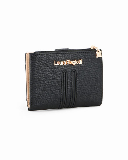 Immagine di LAURA BIAGIOTTI - Portafoglio nero con pattina