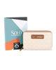 Immagine di SOLO SOPRANI - Portafoglio panna loggato con tre scomparti principali