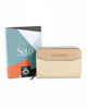 Immagine di SOLO SOPRANI - Portafoglio beige plissettato con tre scomparti principali