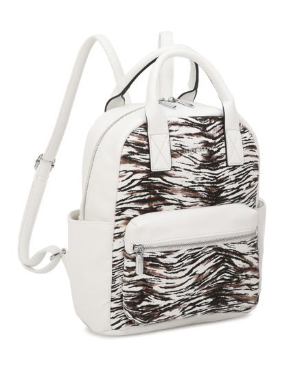 Immagine di ZAINO ECOPELLE 2MANICI+TASCA DAVANTI