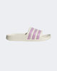Immagine di ADIDAS - CIABATTA ADILETTE BEIGE 3 BANDE LILLA - JS2498