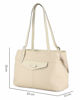 Immagine di DIVAS - Borsa a spalla beige in VERA PELLE con manici regolabili, MADE IN ITALY