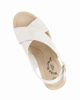 Immagine di MISS GLOBO - Sandalo platform beige con incrocio frontale e sottopiede in memory soft, zeppa 7,5CM