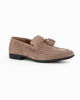 Immagine di CLASS MAN - Mocassino taupe scamosciato in VERA PELLE con nappe