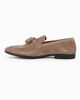 Immagine di CLASS MAN - Mocassino taupe scamosciato in VERA PELLE con nappe