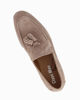 Immagine di CLASS MAN - Mocassino taupe scamosciato in VERA PELLE con nappe