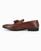 Immagine di CLASS MAN - Mocassino marrone in VERA PELLE con nappe