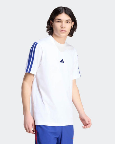 Immagine di ADIDAS - TSHIRT BIANCA  DA UOMO CON 3 BANDE - KE5606