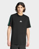 Immagine di ADIDAS - TSHIRT NERA DA UOMO CON BANDE TRICOLORE - KE5604