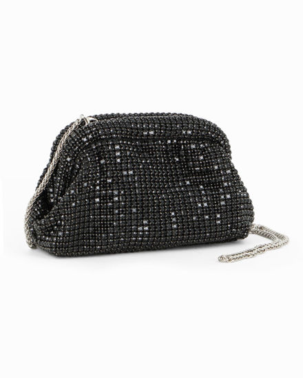 Immagine di DIVAS - Pochette nera di strass