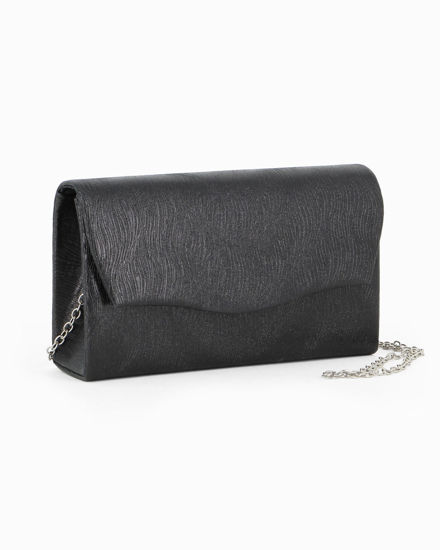 Immagine di DIVAS - Pochette nera con patta ondulata