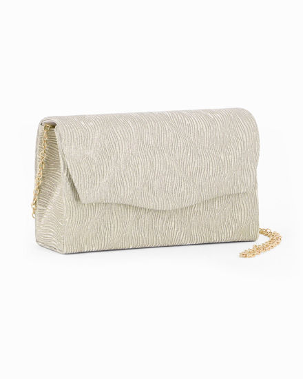 Immagine di DIVAS - Pochette oro con patta ondulata