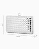 Immagine di DIVAS - Clutch argento rigida intrecciata con pomello