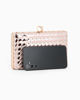 Immagine di DIVAS - Clutch champagne rigida intrecciata con pomello