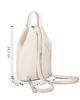 Immagine di ANNES NICOLE - Zaino beige due manici con doppia tasca frontale e spalline regolabili con zip