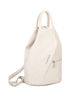 Immagine di ANNES NICOLE - Zaino beige due manici con doppia tasca frontale e spalline regolabili con zip