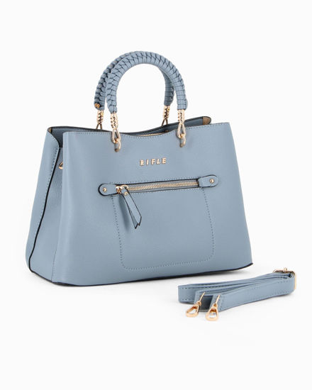 Immagine di BORSA 2MAN.INTRECCIATI C/ZIP FRONTALE