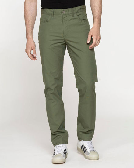 Immagine di CARRERA - Pantalone 5 tasche in cotone verde militare da uomo