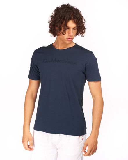 Immagine di GIANMARCO VENTURI - Tshirt manica corta blu scuro da uomo