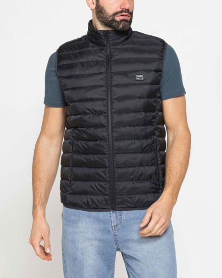 Immagine di CARRERA - Gilet 100 grammi in tessuto ripstop nero da uomo