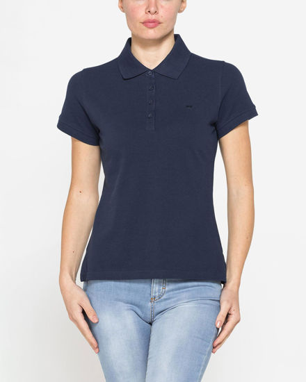 Immagine di CARRERA - Polo manica corta in tessuto piquet blu da donna