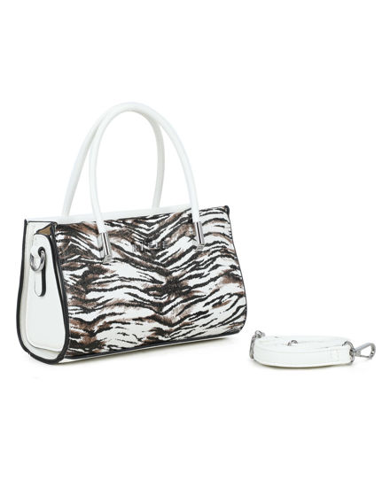 Immagine di RIFLE - Minibag due manici animalier con tracolla removibile