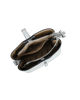 Immagine di RIFLE - Minibag argento con tre scomparti principali e pattina con chiusura a girello, tracolla removibile