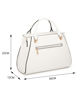 Immagine di RIFLE - Borsa due manici bianca con tasca posteriore, tracolla removibile