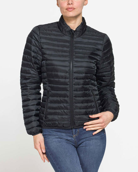 Immagine di CARRERA - Giubbino coreano 100 grammo in tessuto ripstop nero da donna