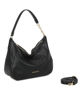 Immagine di NARDINI - Borsa sacca nera con tre scomparti interni, tracolla removibile
