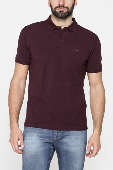 Immagine di CARRERA - Polo manica corta in piquet di cotone organico bordeaux