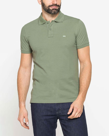 Immagine di CARRERA - Polo manica corta in piquet di cotone organico verde militare