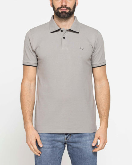 Immagine di CARRERA - Polo manica corta in piquet elasticizzato grigio chiaro