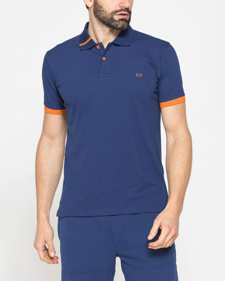 Immagine di CARRERA - Polo manica corta in piquet elasticizzato blu