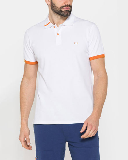 Immagine di CARRERA - Polo manica corta in piquet elasticizzato bianco