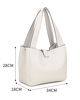 Immagine di NARDINI - Borsa due manici beige con pattina, tracolla removibile