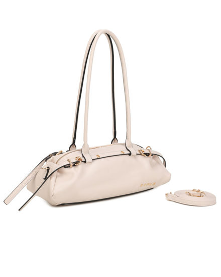 Immagine di RIFLE - Borsa baguette a spalla nude con fibbie, tracolla removibile