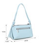 Immagine di RIFLE - Borsa a spalla celeste con tasca frontale e tracolla removibile