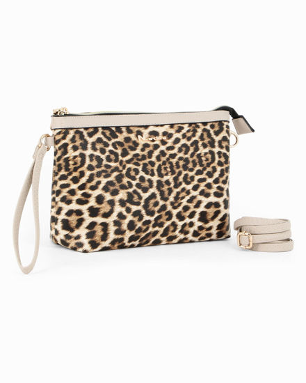 Immagine di NARDINI -  Pochette maculata con polsiera, tracolla removibile