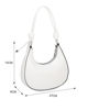 Immagine di NARDINI - Borsa a spalla bianca con fibbie frontali, tracolla removibile