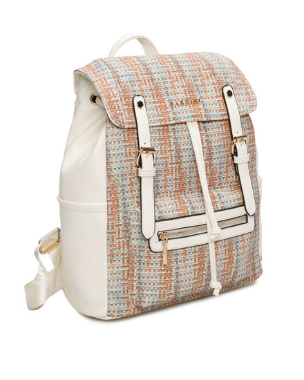 Immagine di ZAINO ECOPELLE DUE FIBBIE E TASCA DAV.